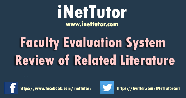 Faculty Evaluation System Review of Related Literature