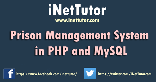 Prison Management System in PHP and MySQL