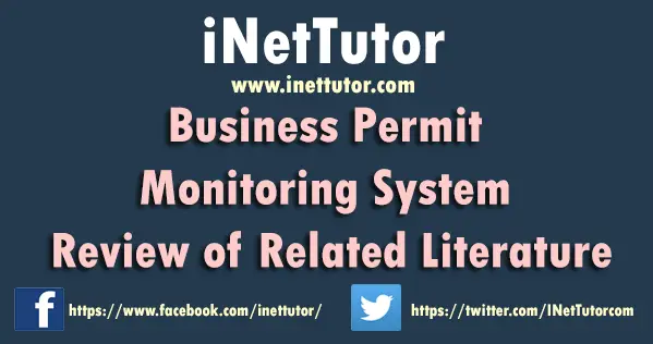 Business Permit Monitoring System Review of Related Literature