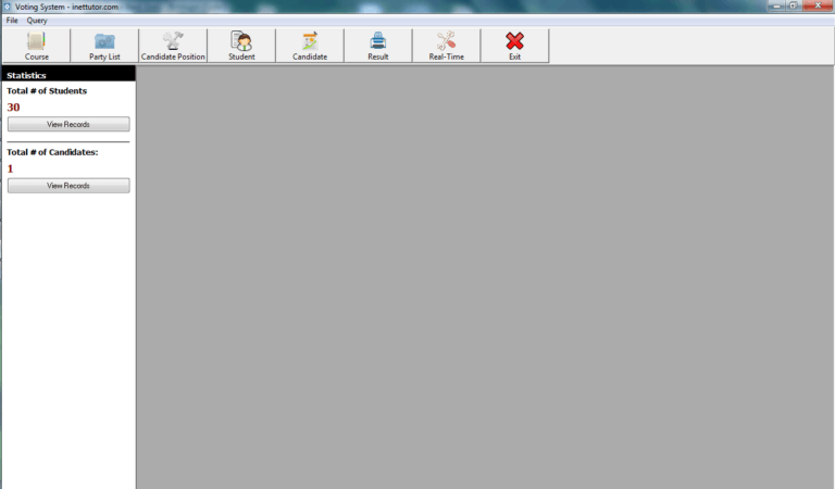 Voting System in Visual Basic and MySQL Features and User Interface