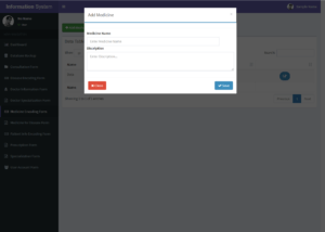 Patient Information System User Interface in PHP and Bootstrap