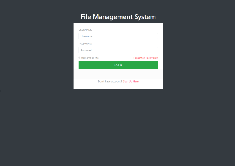 File Management System Free Template in Bootstrap and PHP - iNetTutor ...