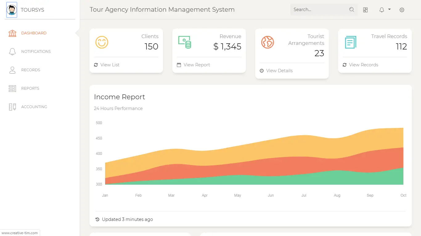 Tour Agency Information Management System