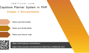 Capstone Planner System in PHP Chapter 2 Documentation