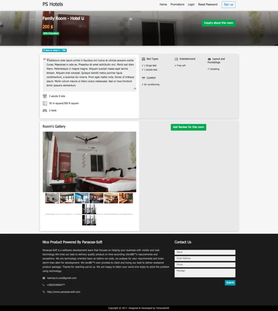 Multi Hotel Management System in PHP and MySQL