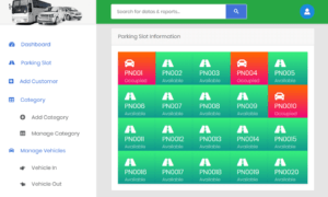 Car Parking System Parking Slot Information