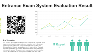 Entrance Exam System Evaluation Result