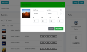 High School Grading System in PHP and MySQL Update Grade Module