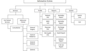 Hospital Information System Decomposition Chart