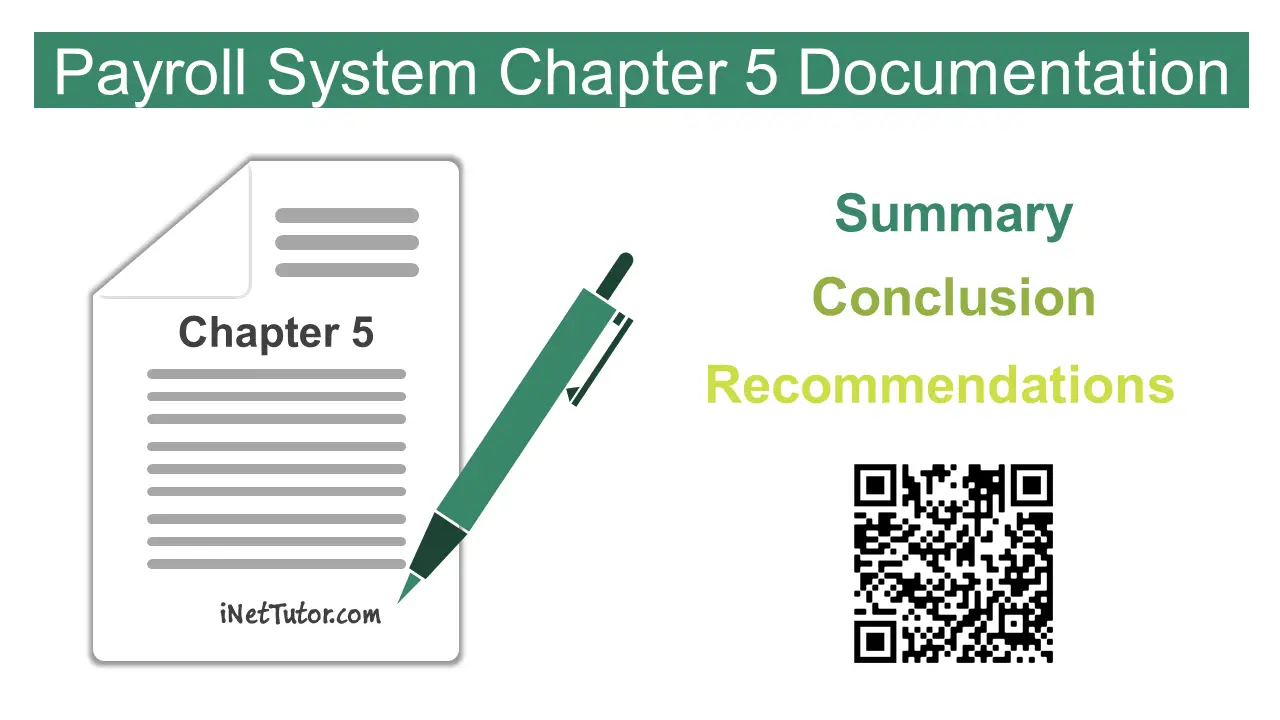 Payroll System Chapter 5 Documentation