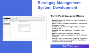 Barangay Management System Development Part 8 - Purok Management Module