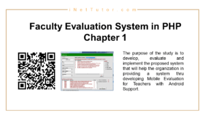 Faculty Evaluation System in PHP Chapter 1