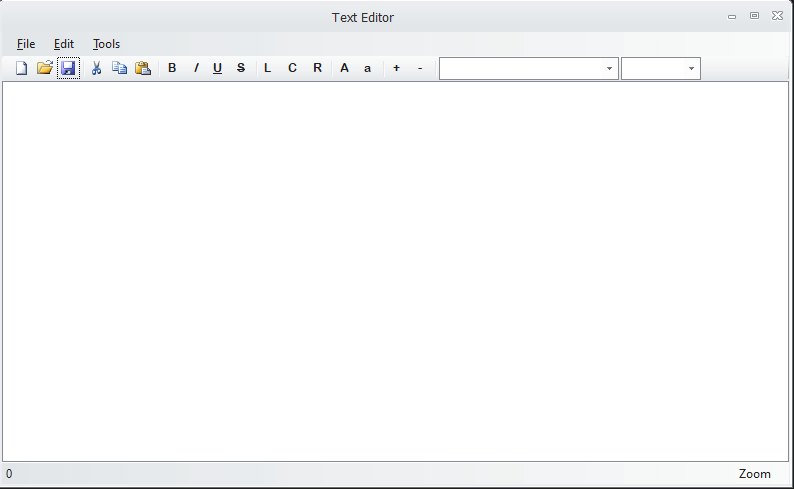 Basic Text Editor Form Design in VB.Net