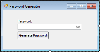 Password Generator Form Design