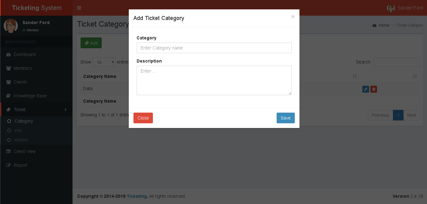 Support Ticketing System Ticket Category Encoding