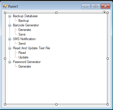 Tree View Demo in VB.Net - Form Design