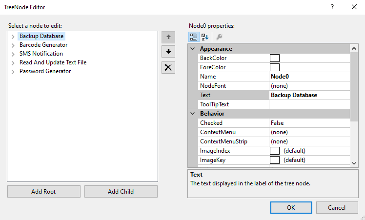 Tree View Demo in VB.Net - Tree Node Editor