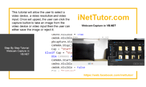 Webcam Capture in VB.NET Source code and Tutorial