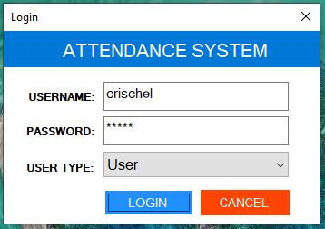Attendance System in VB.Net and SQL Server - Login Form