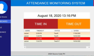 Attendance System in VB.Net and SQL Server - TimeIn TimeOut Form