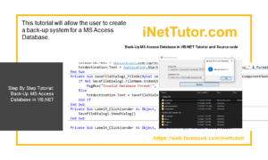 Back-Up MS Access Database in VB.NET Tutorial and Source code