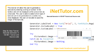 Barcode Generator in VB.NET Tutorial and Source code