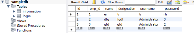 Delete a MySQL table Using C# Tutorial and Source code - Step 2