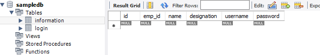 Insert or Save Data into MySQL Database using C# - Create Table