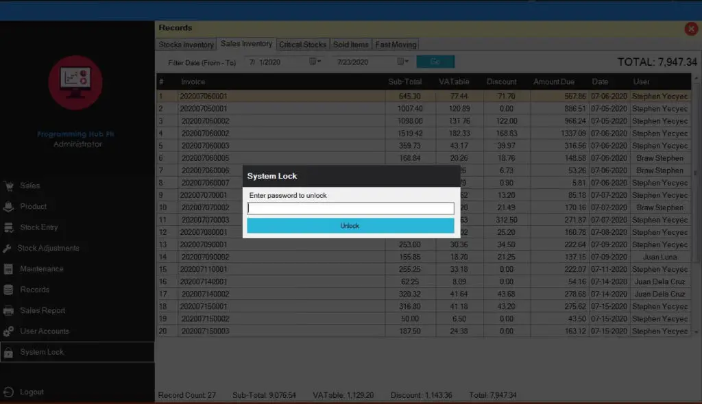Point of Sale System for Pharmacy in C# and SQL Server