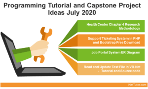 Programming Tutorial and Capstone Project Ideas July 2020