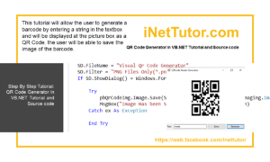 QR Code Generator in VB.NET Tutorial and Source code