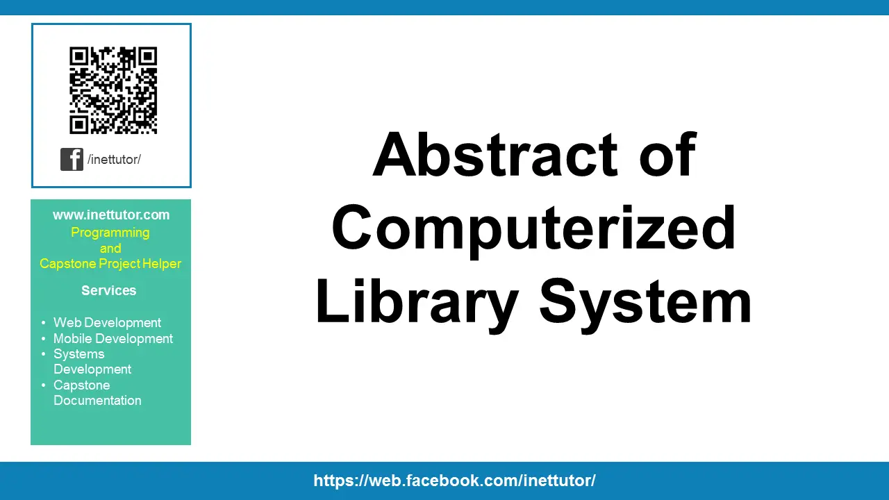 Abstract of Computerized Library System