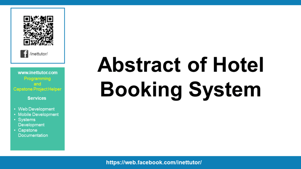 abstract for online booking system