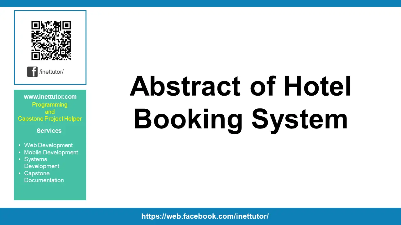 abstract for online hotel booking system