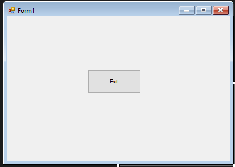 Ask User If Wants to Exit Program Using C# - Form Design
