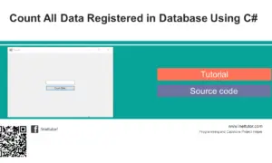 Count All Data Registered in Database Using C#