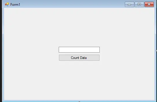 Count All Data Registered in Database Using C# - Form Design