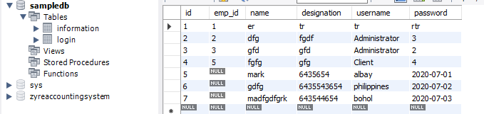 Count All Data Registered in Database Using C# - Step 2