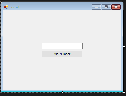 Find Min Number Series in Database Using C# - Form Design