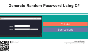 Generate Random Password Using C#