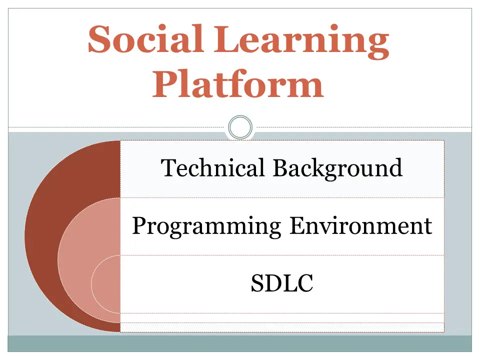 Social Learning Platform Technical Background