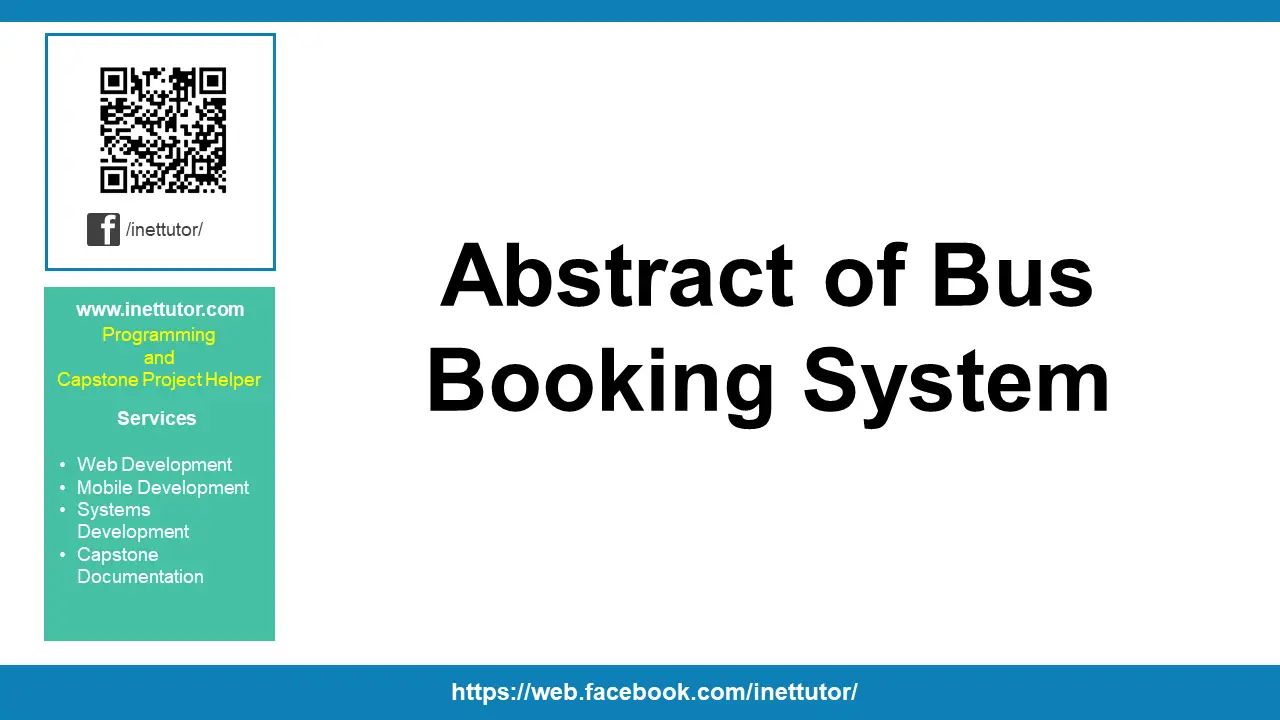 Abstract of Bus Booking System