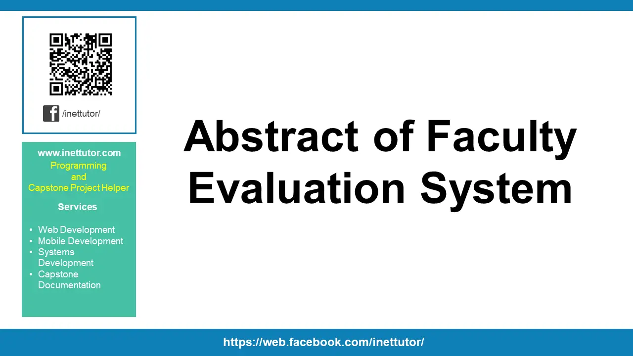 Abstract of Faculty Evaluation System