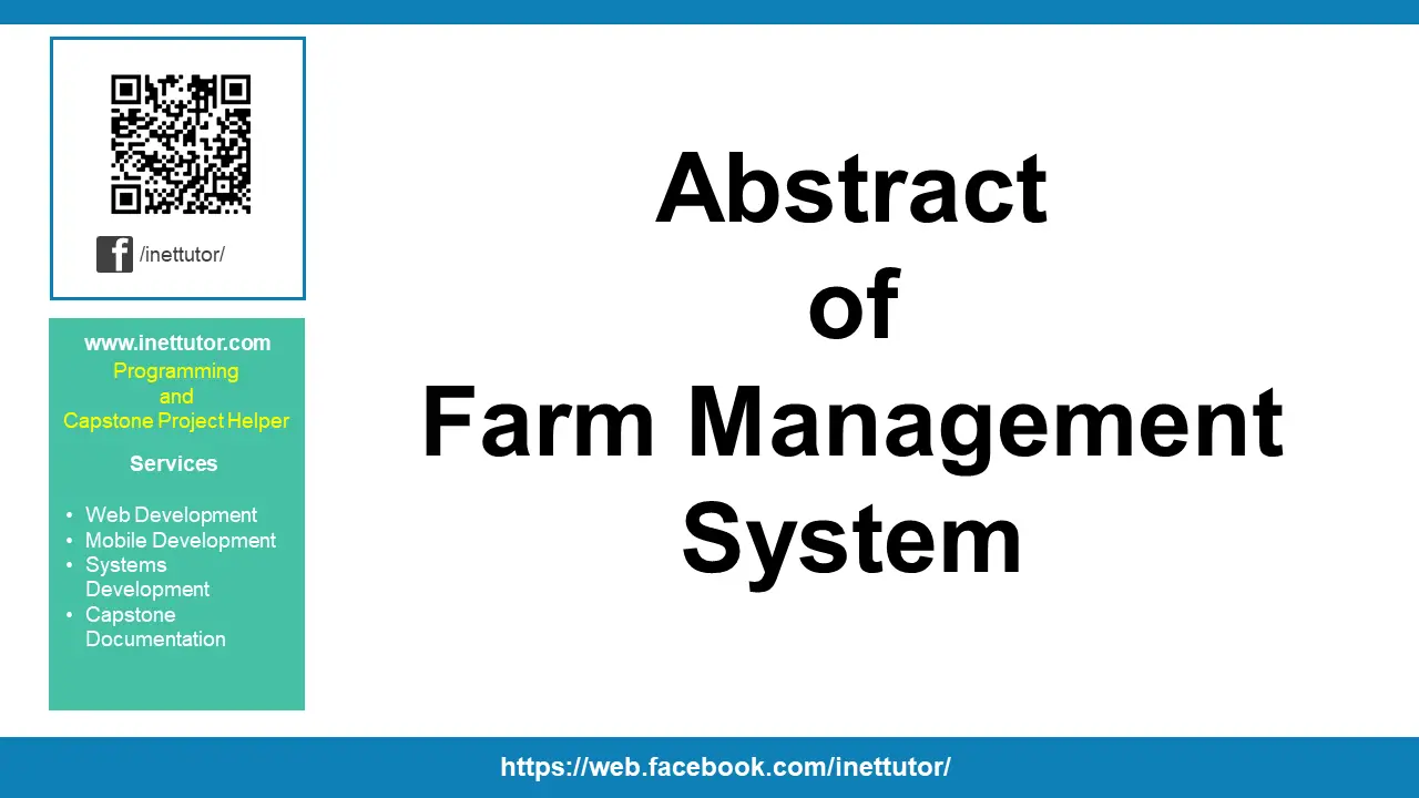 Abstract of Farm Management System
