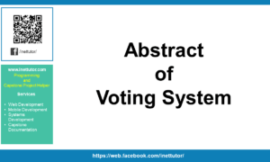 Abstract of Voting System