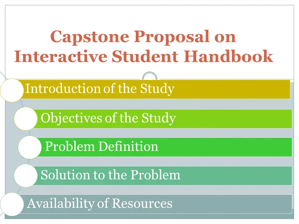 Capstone Proposal on Interactive Student Handbook