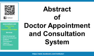 Abstract of Doctor Appointment and Consultation System