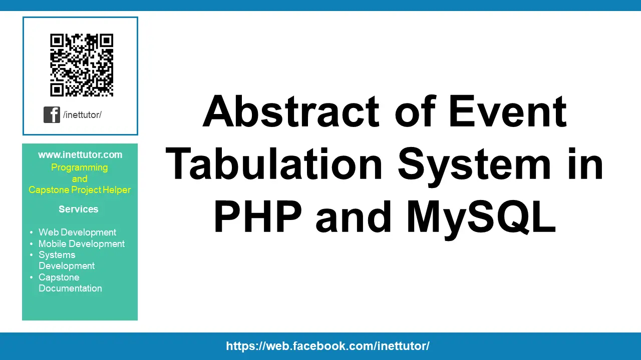 Abstract of Event Tabulation System in PHP and MySQL