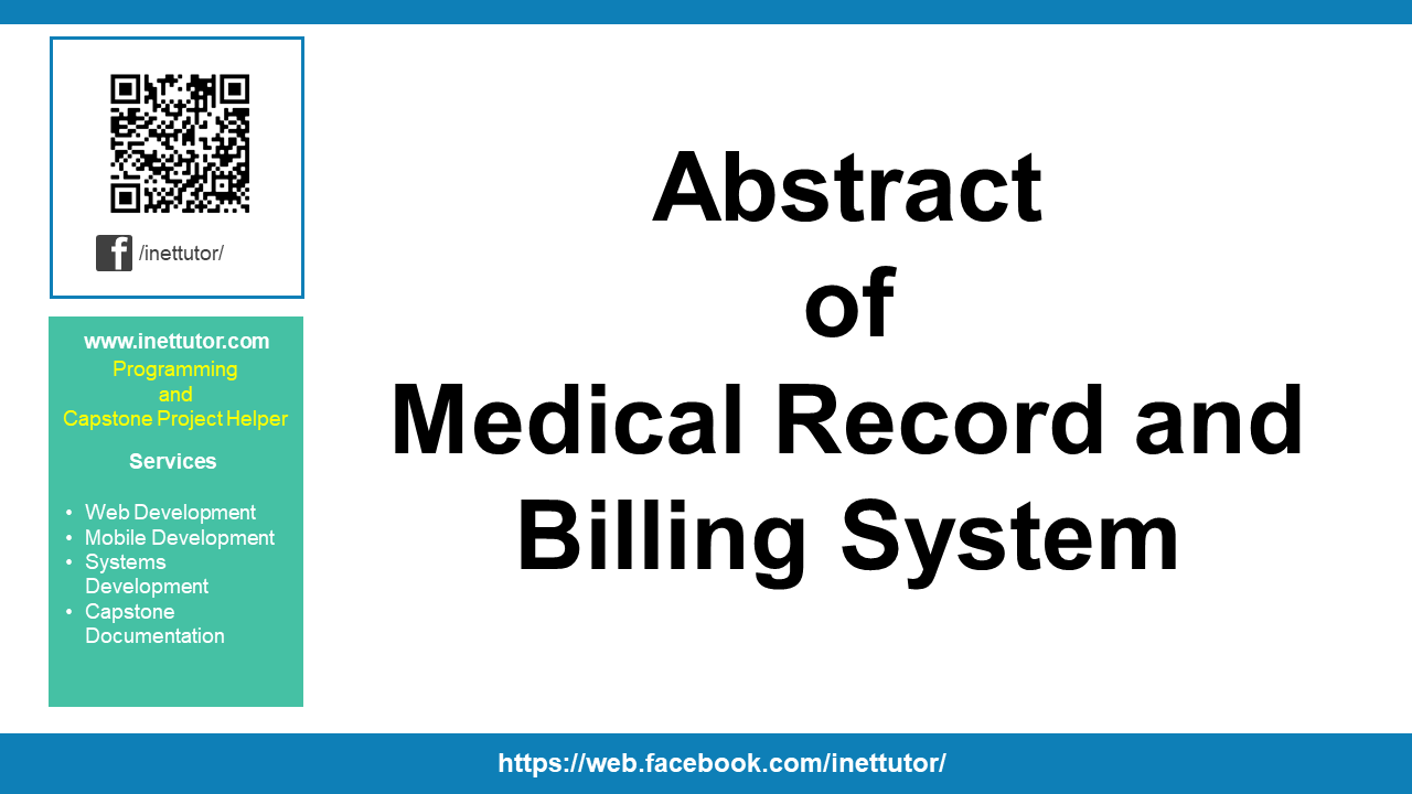 Abstract of Medical Record and Billing System