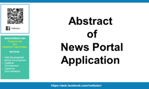 Abstract of News Portal Application